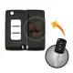 Modified mitsubishi 2015 2021 flip remote shell 3 buttons