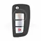 Nissan rogue sunny kicks 2014 2021 flip remote key shell 3 buttons front