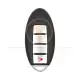 Nissan 4 button proximity smart key fob shell bladef front