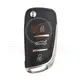 Peugeot Modified Flip Remote Shell 3 Buttons Emergency Key/blade Included
