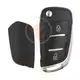 Peugeot Modified Flip Remote Shell 2 Buttons Slot and Battery Holder Emergency Key/blade Included