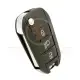 Peugeot 3 button flip key remote shell with hu83 blade 3d2
