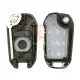 Peugeot 3 button flip key remote shell with hu83 blade inside