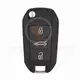 Peugeot 508 Flip Remote Key Shell 3 Buttons Remote Shell Type Flip Remote Shell