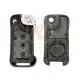 Porsche cayenne 2002 2009 3 button flip key shell panic inside