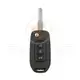 Renault Flip Key Remote Shell 3 Buttons With White Back Cover