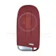 Srt smart remote key shell 5 buttons red color aftermarket back