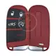 Srt smart remote key shell 5 buttons red color aftermarket