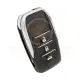 Modified toyota 2003 2009 flip key remote shell 3 buttons side