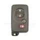 Toyota 2010 smart key remote shell 4 buttons suv trunk black color front1