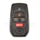 Toyota bz4x 2024 smart proximity remote key shell 5 buttons front