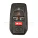 Toyota sienna 2021 2022 smart remote key shell 5 buttons front