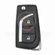 Toyota Camry 2016 2020 Flip Key Remote Shell 3 Buttons ( Alarm ) Remote Shell