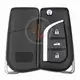 Toyota Corolla 2016 2020 Flip Key Remote Shell 3 Buttons T Buttons 2