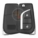 Toyota Crown 2016 2020 Flip Key Remote Shell 2 Buttons Remote Type Fobik