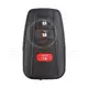 Toyota Smart Key Remote Shell 2+1 Buttons With Matt Painted Remote Shell