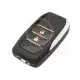Modified toyota 2003 2009 flip key remote shell 2 buttons side