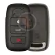 Smart proximity key shell 4 buttons for toyota raize yaris