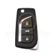 Toyota 2001 2015 flip remote key shell 3 button toy43 front