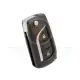 Toyota 2005 2020 flip remote key shell 3button toy43 3d2