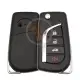 Toyota 2010 2019 flip remote key shell 4 buttons va2 blade
