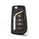 Toyota 2010 2024 flip key shell 4 button toy48 blade front