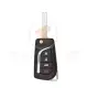 Toyota 2010 2024 flip key shell 4 button toy48 blade key