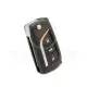 Toyota 2013 2020 flip remote key shell 3 button toy48 blade 3d2