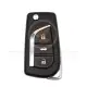 Toyota 2013 2020 flip remote key shell 3 button toy48 blade front