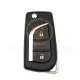 Toyota aygo 2005 2021 flip remote key shell 2 button va2 front