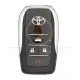 Modified toyota 2006 2015 flip remote key shell 4 buttons front