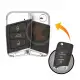 Modified vw 3 button smart key upgrade shell flip to smart