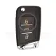 Volkswagen flip remote key shell 3 buttons aftermarket brand front