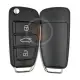 Audi 2004 2009 flip key remote shell 3 buttons aftermarket main