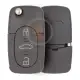 Audi flip key remote shell 3 buttons with battery holder main
