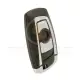 Bmw cas4 smart key remote shell 3 buttons silver line 3d