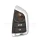 Bmw g series 4 button smart proximity key shell black front