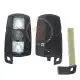 Bmw cas3 remote key shell 3 buttons inside