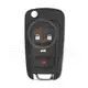 Chevrolet Cruze 2010 2016 Flip Remote Shell 4 Buttons Panic Button Yes