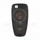 Ford Focus Fiesta Flip Key Remote Shell 3 botones Aftermarket Marca Botón de pánico No