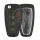 Ford Focus Fiesta Flip Key Remote Shell 3 botones Aftermarket Remote Type Fobik