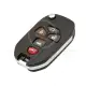 Modified flip remote key shell 5 buttons for gmc sedan 3d