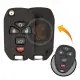 Modified flip remote key shell 5 buttons for gmc suv first