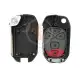 Modified flip remote key shell 5 buttons for gmc suv inside