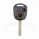 Lexus 2006 2011 Coque de clé télécommande 2 boutons Lame courte Bouton panique Non
