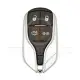 Maserati chrome smart key remote shell 4 buttons aftermarket brand front