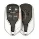 Maserati chrome smart key remote shell 4 buttons aftermarket brand