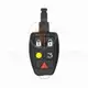 Volvo Remote Key Shell With Blade 5 Buttons Aftermarket Panic Button Yes