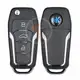 KeyDiy KD Flip Key Remote 4 botones Ford tipo B12 4 Estado Aftermarket