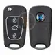 KeyDiy KD Flip Key Remote 3 Buttons Hyundai Kia Type B04 Status Aftermarket